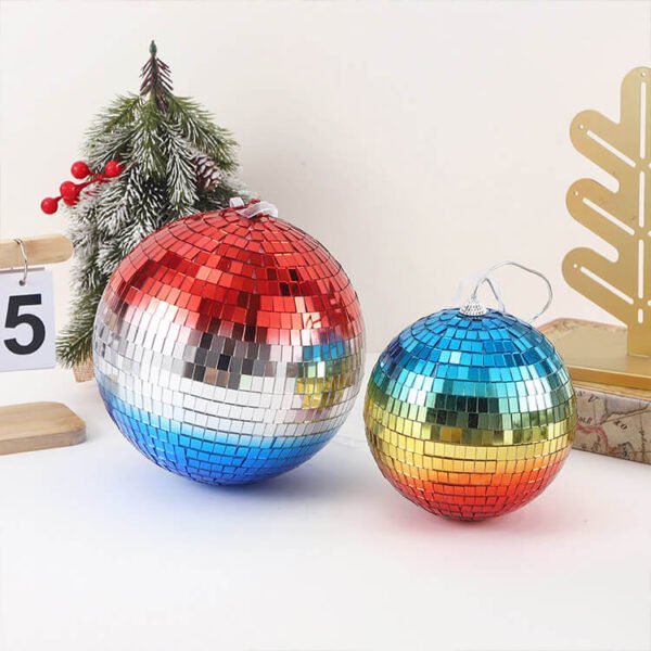 Colorful disco balls for christmas tree decoration