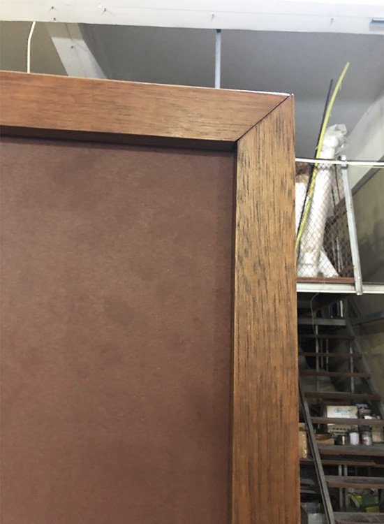 wood canvas frame visual merchandising prop