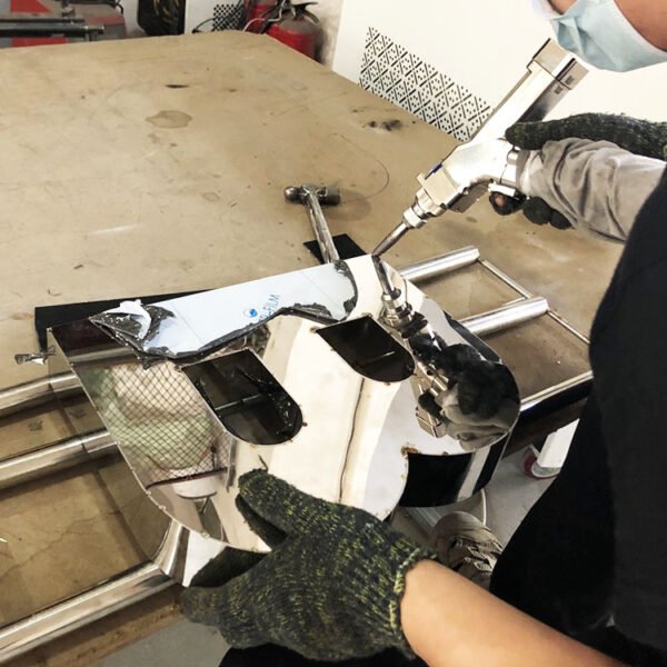 Stainless Steel Letters & Boxes Shop Interior Design VM Display