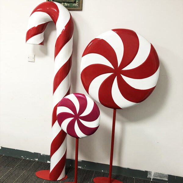 candy cane window display