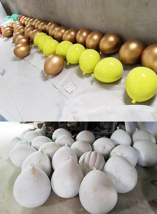 custom fiberglass balloons decoration for shop window