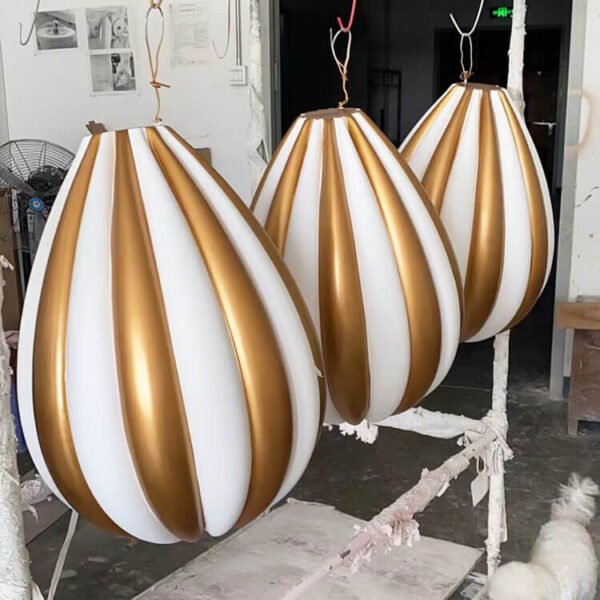 Custom Hot Air Balloon Design hanging with decorated basket