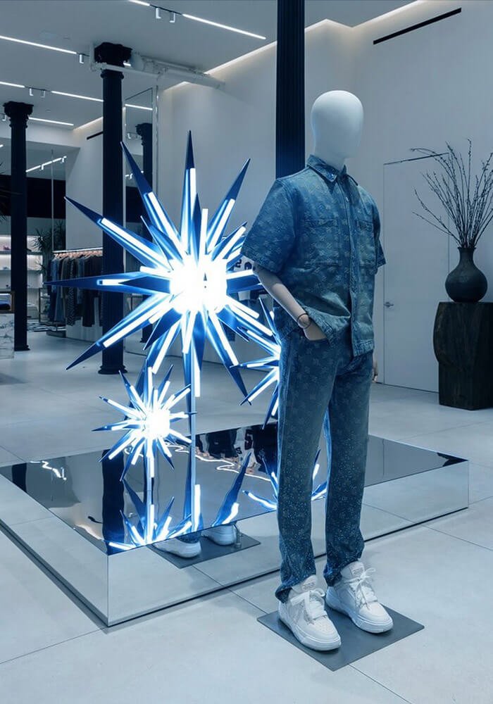 AMIRI LED integrated acrylic display props