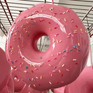Fiberglass donut sculpture for commercial display
