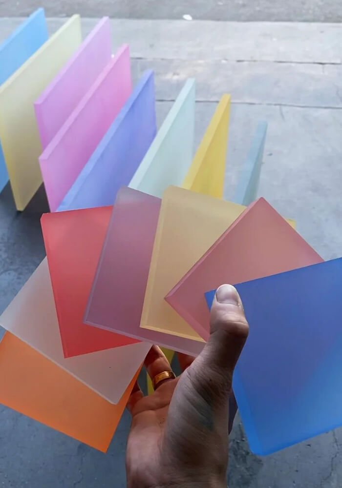 personalized acrylic displays color samples